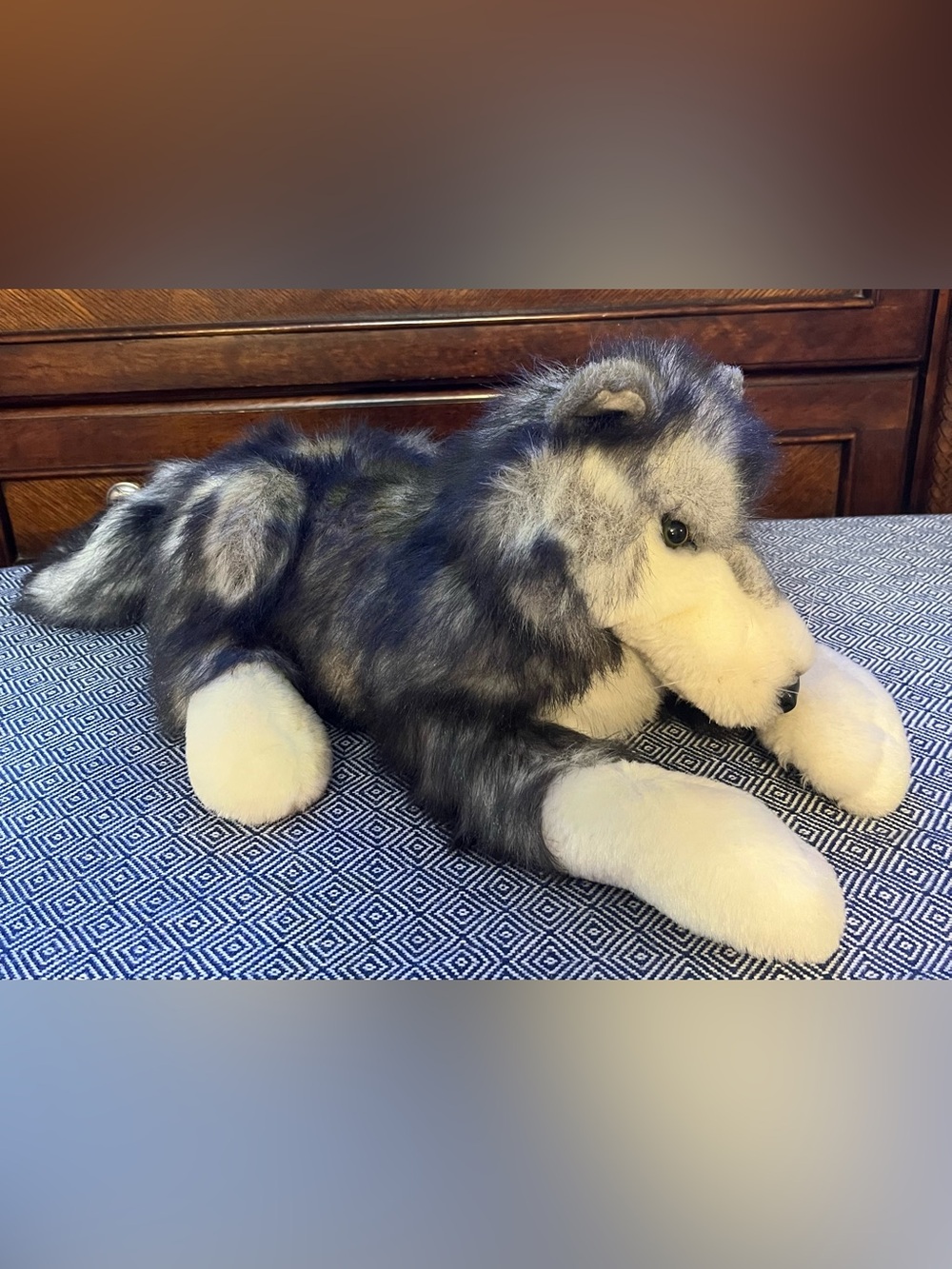 Folkmanis Timber Wolf Vintage Full Body Hand Puppet Plush 24” From 1995